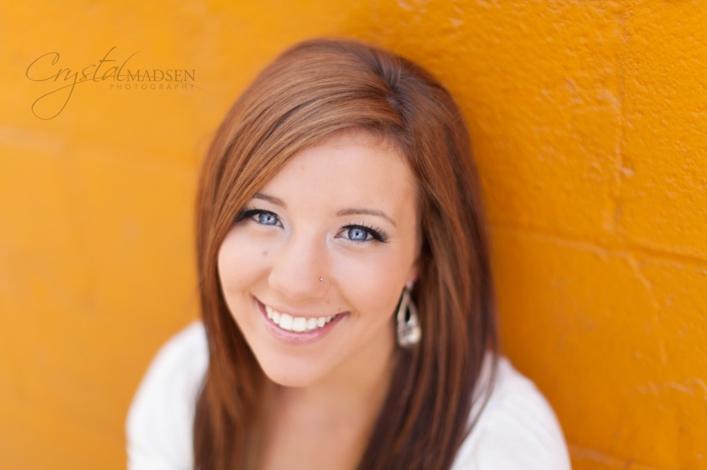 High School Senior Blue Eyes