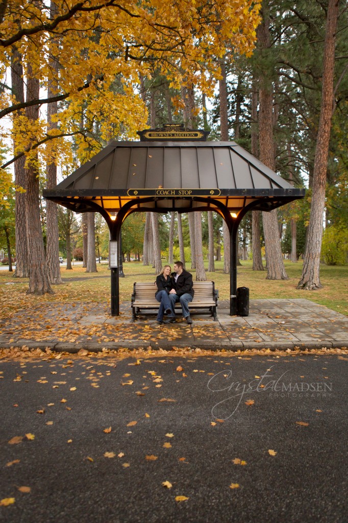 Brownes Addition Engagement_010 Bus Stop Romance