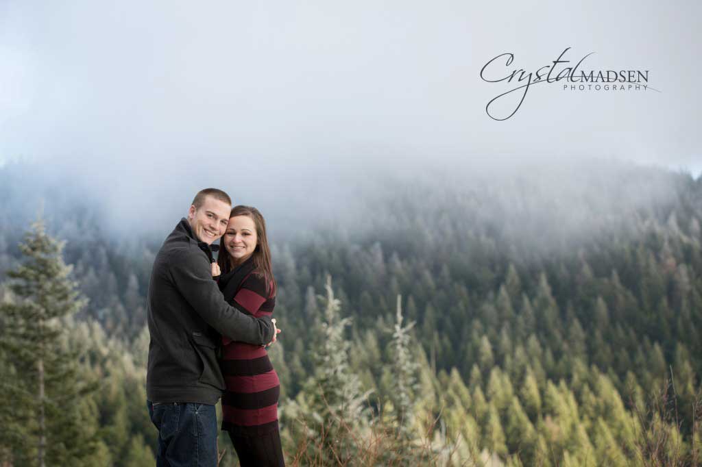 Winter Engagement by Top Spokane Photographer
