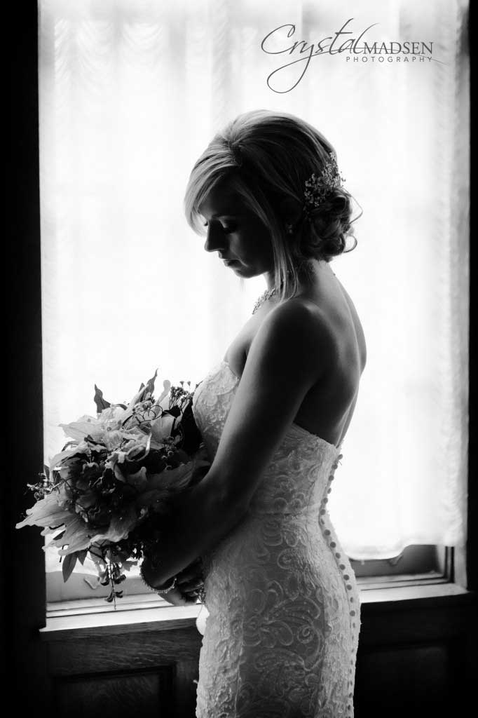 Black and white wedding