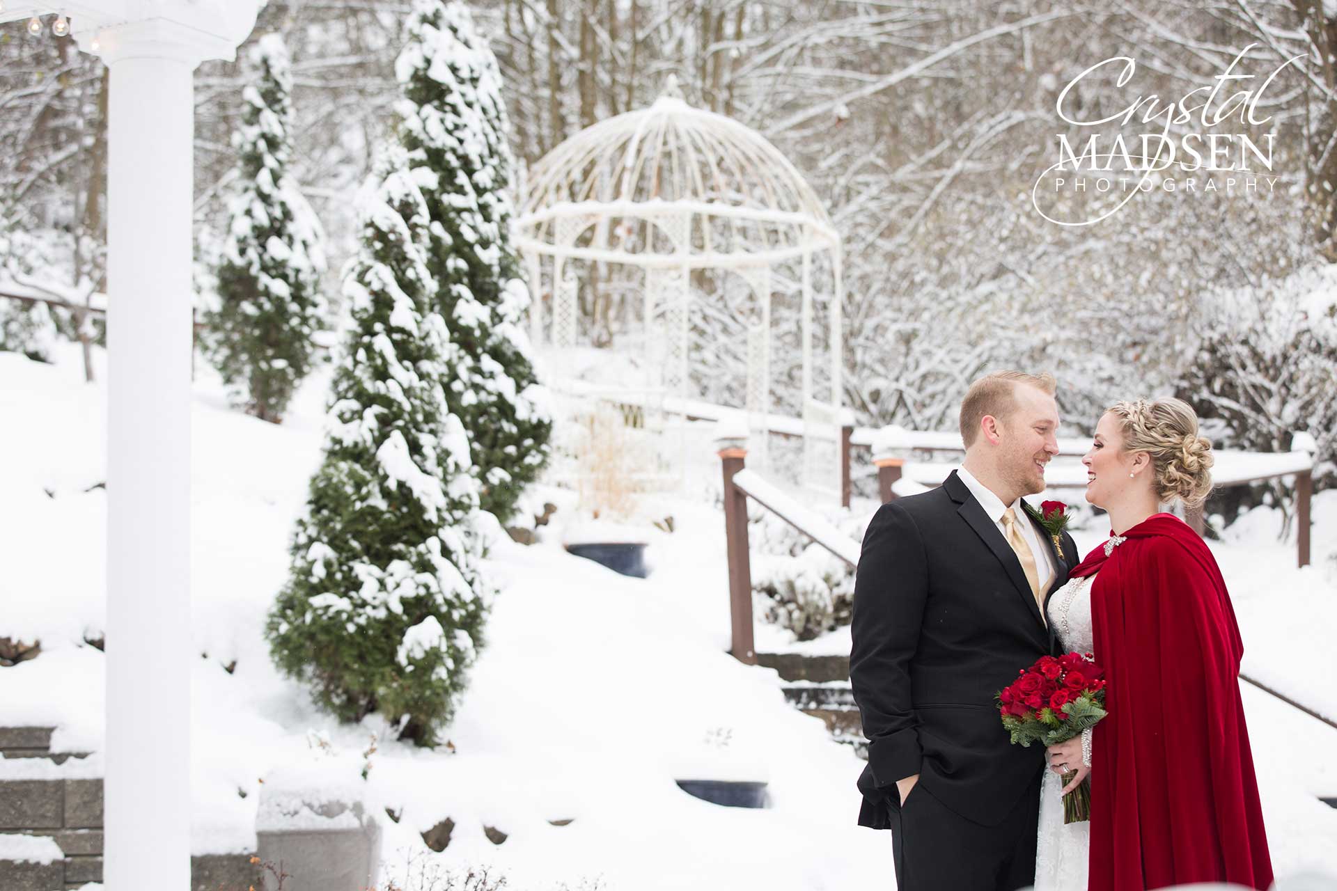 Magical Glover Mansion Winter Wedding in Spokane Washington